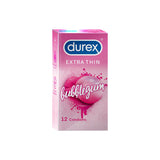 Durex Extra Thin Bubblegum Flavoured - 12 Condoms, (1 Pack of 12s)